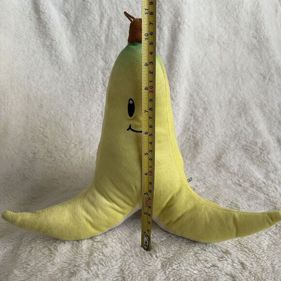 Nintendo Mario Kart Banana Peel Plush 11” Stuffed Toy Basic Fun Yellow - Picture 7 of 7